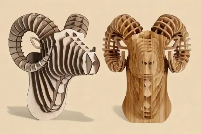 Animaux 3D en bois - création artisanale CREAFAMAX