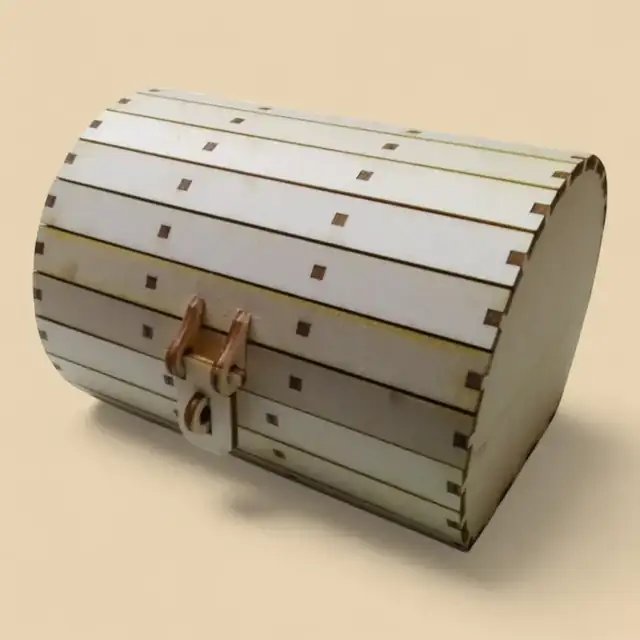 Boîte Mini Ovale Bois - création artisanale CREAFAMAX