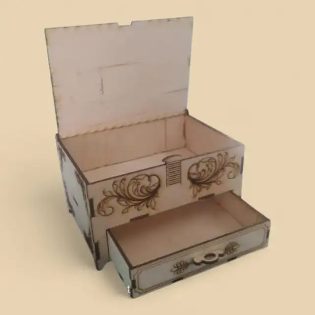 Coffret Tiroirs Bois - création artisanale CREAFAMAX