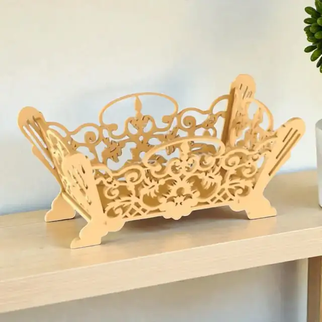 Corbeille Fruits Bois - création artisanale CREAFAMAX