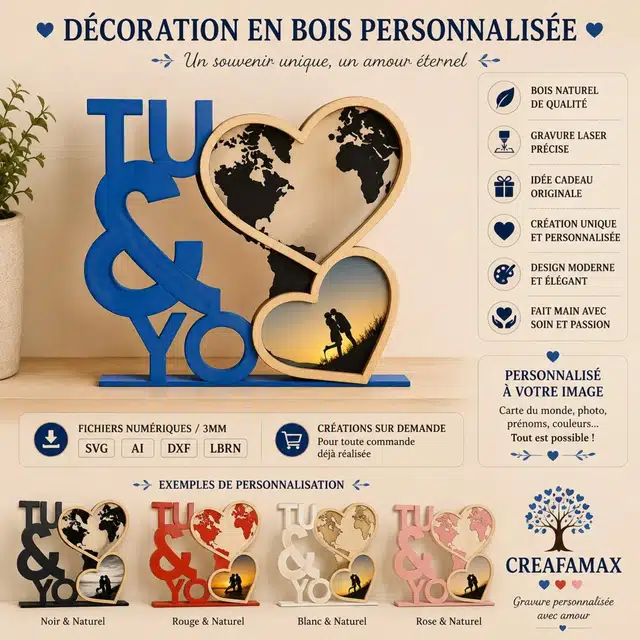 Decoration Cyclisme Personnalisee Bois — création artisanale CREAFAMAX