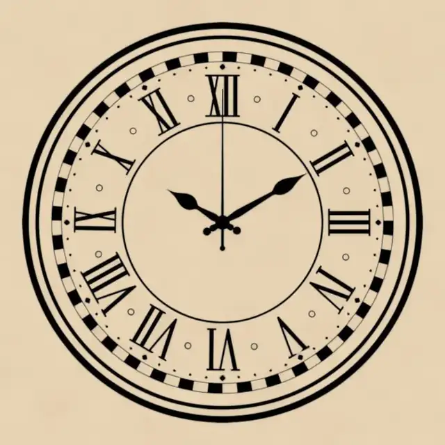 Horloge Murale Classique Bois - création artisanale CREAFAMAX
