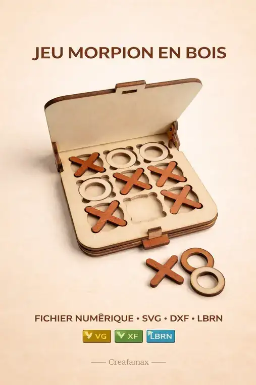 Jeu Bois Laser - création artisanale CREAFAMAX