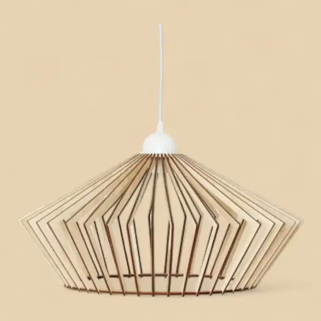 Luminaire Halo Nordik Bois - création artisanale CREAFAMAX