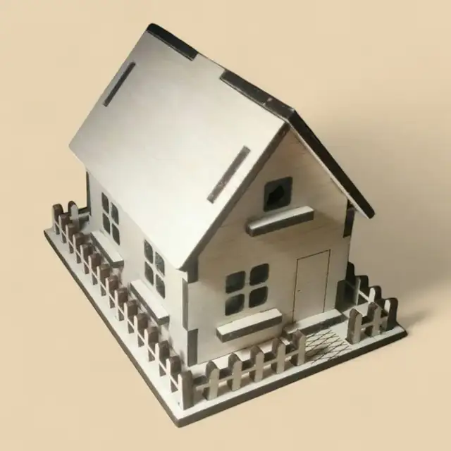 Maison Miniature Bois Architecture - création artisanale CREAFAMAX