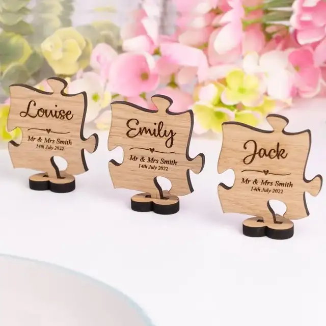 Puzzle Prénom Bois Personnalise - création artisanale CREAFAMAX
