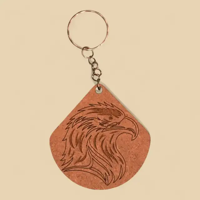 Porte Clé Lion Bois - création artisanale CREAFAMAX