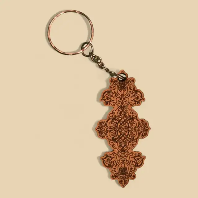 Porte Clé Ornement Suspendu Bois - création artisanale CREAFAMAX
