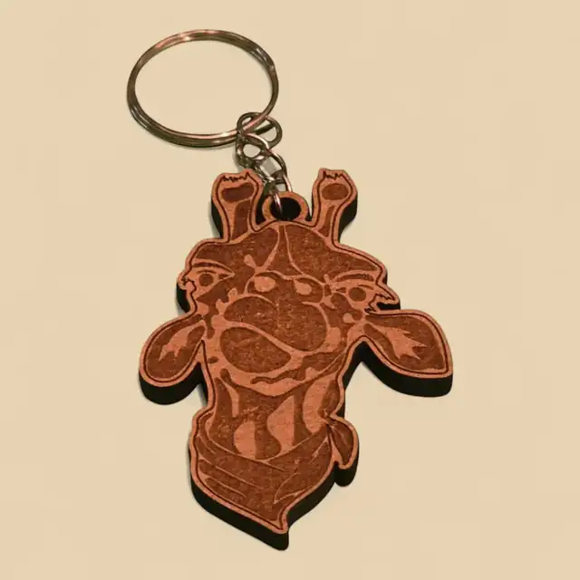 Porte Clé Tortue Bois 2 - création artisanale CREAFAMAX