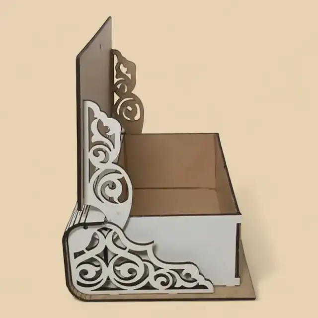 Support Livre Arabesque Bois - création artisanale CREAFAMAX