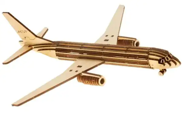 Avion Bois 3D Maquette V2 - création artisanale CREAFAMAX