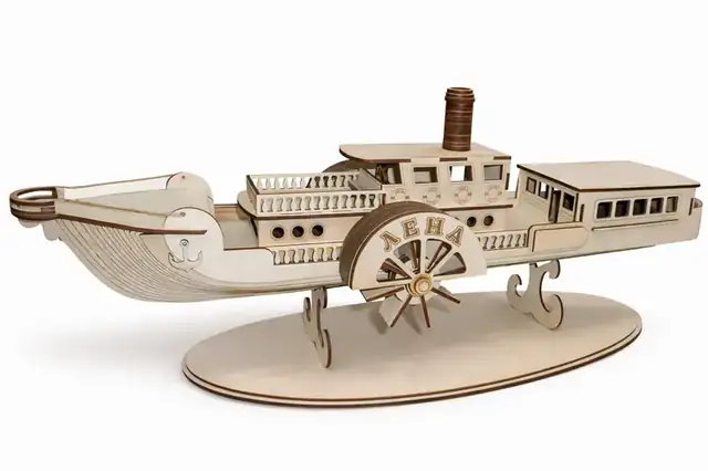 Bateau 3D Bois Maquette - création artisanale CREAFAMAX