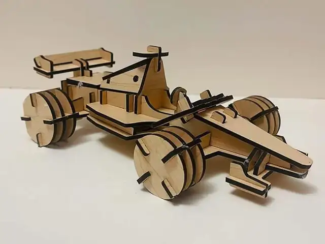 Formule 1 Bois Vue Produit - création artisanale CREAFAMAX