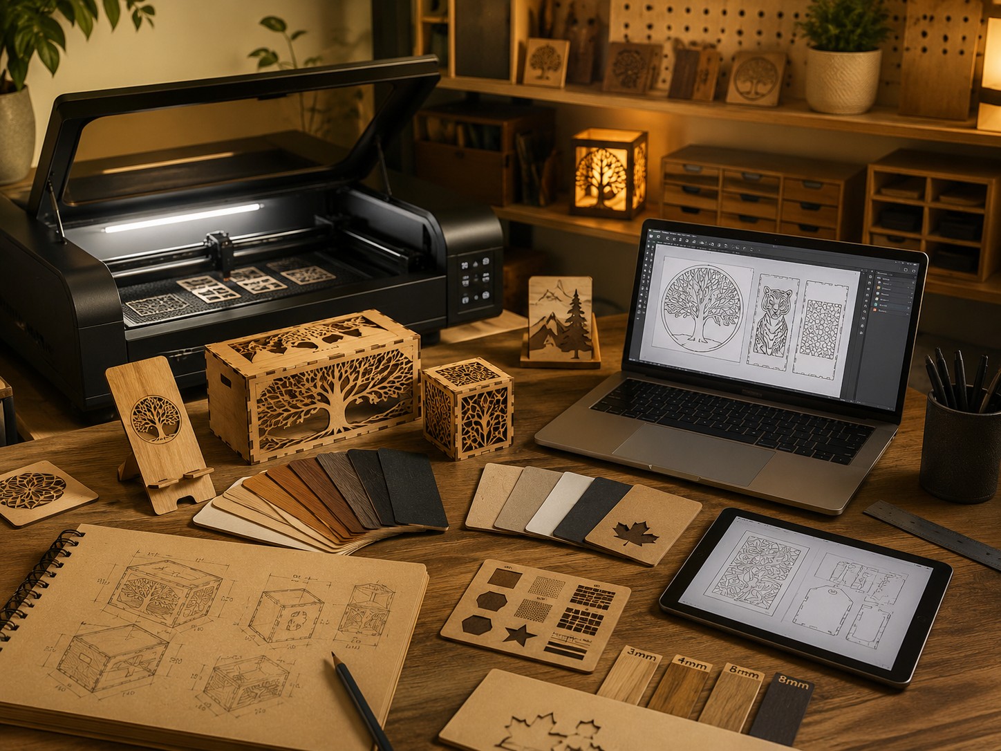 Fichiers numériques laser SVG DXF LBRN2